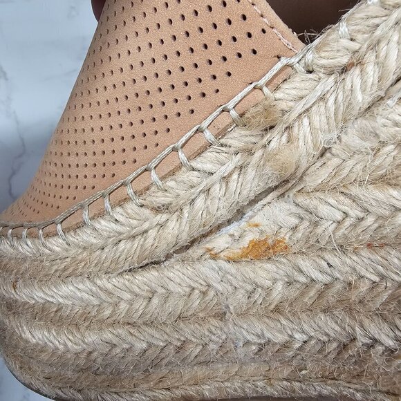 Marc Fisher Lannie Platform Espadrille Heel Ankle Strap Tan Women's 9 - Picture 11 of 14